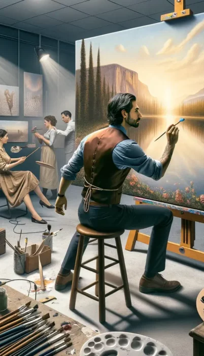 Transforming Traditional Canvas Painting with Motion Capture Tools